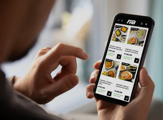 Step 1 — Pick your favourite meals or go for extra convenience with a package.
